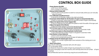 automatic control box for pasting shell machine