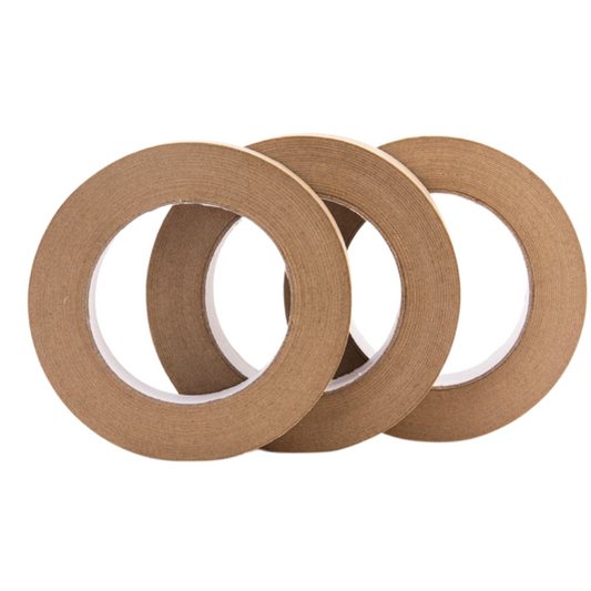 50 water activated paper adhesive tape rolls for pasting shell machines.